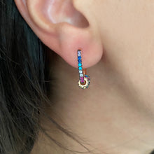Load image into Gallery viewer, Earrings with paveset stones