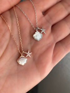 Sea shell and star fish necklace