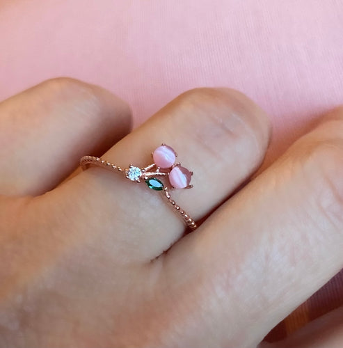 Cherry blossom Ring  - Pink