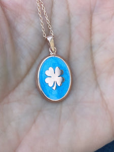Necklaces with Clover on Enamel