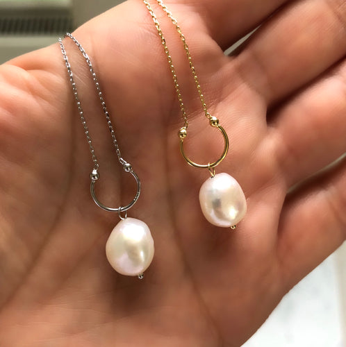 pearl droplet necklaces