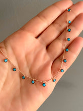 Cargar imagen en el visor de la galería, 45 cm chain with droplet stones