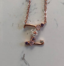Load image into Gallery viewer, Spring letters- Initials - Rose gold plated silver