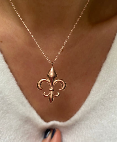 Fleur de lis necklace