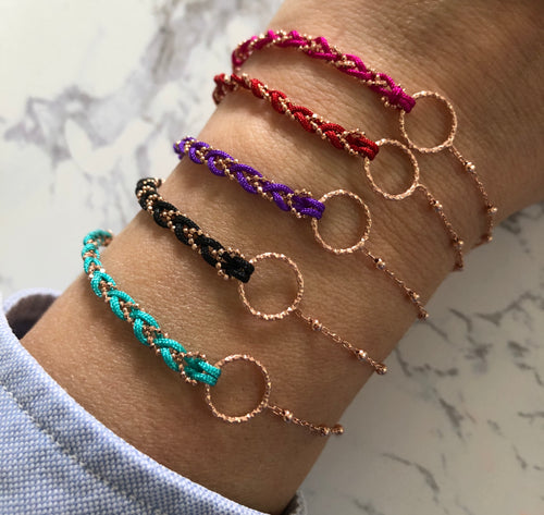 Braided Bracelets with chain