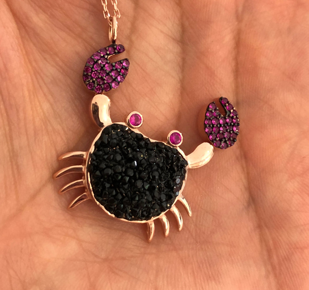 Sparkly Crab - Necklace