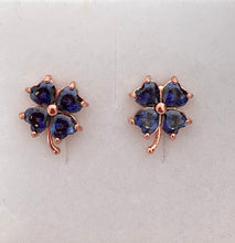 Load image into Gallery viewer, Clover Earring with colourful stones