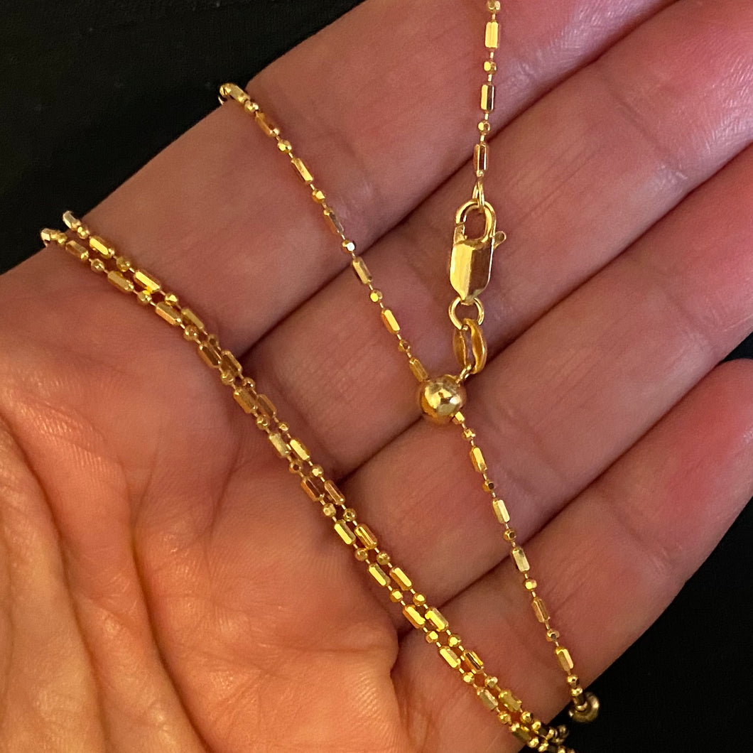 Fancy bars and beads chain