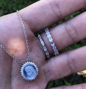 MOTHER MARY CAMEO NECKLACE