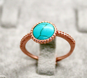 Double Sided Turquoise Ring