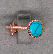 Cargar imagen en el visor de la galería, Double Sided Turquoise Ring
