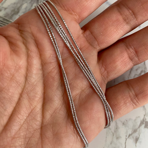 Simple Silver chains for pendants
